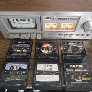 Pink Floyd Drink Coasters Inspired By Cassette Tapes -set of 6-